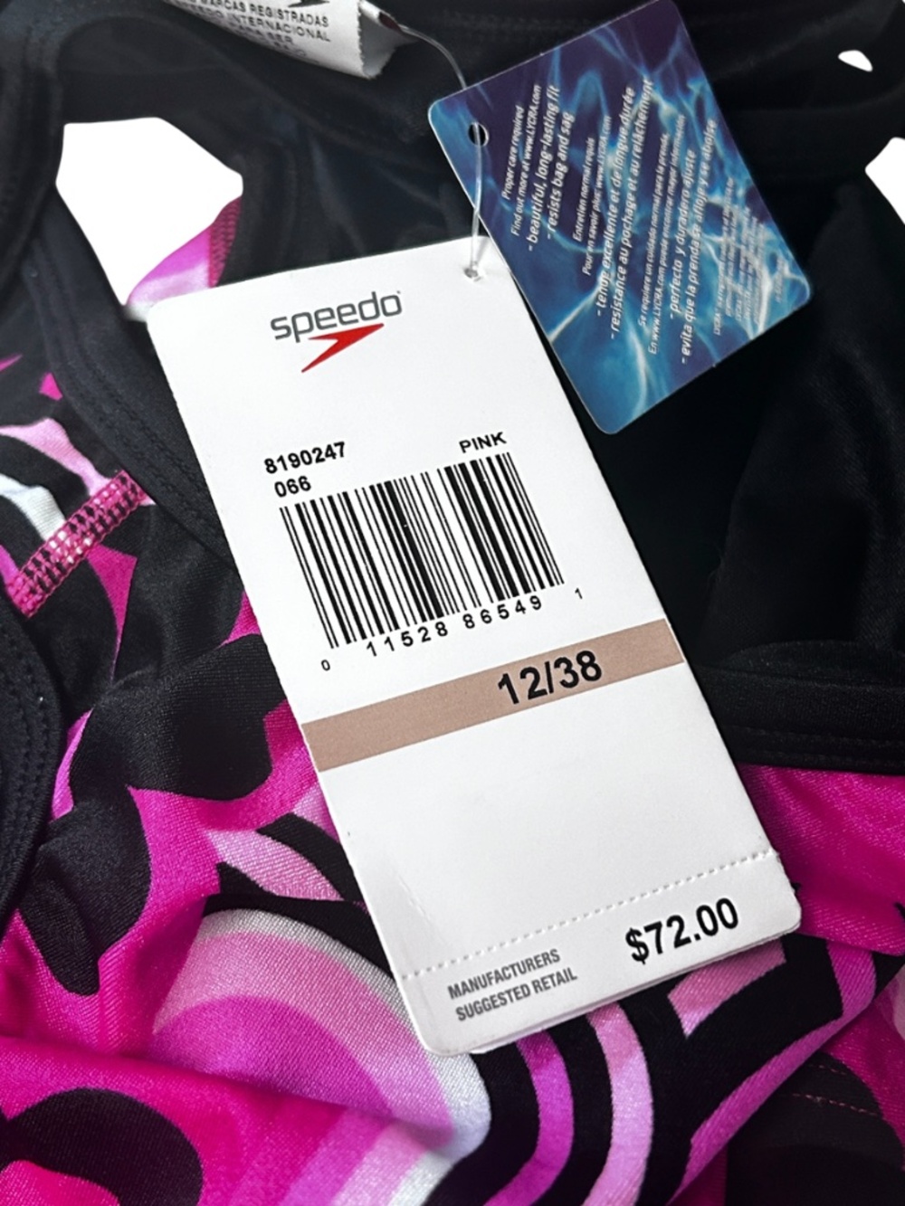 Speedo One Piece Racing Swimsuit Competition Performance Endurance Fly Back RARE - Picture 7 of 11